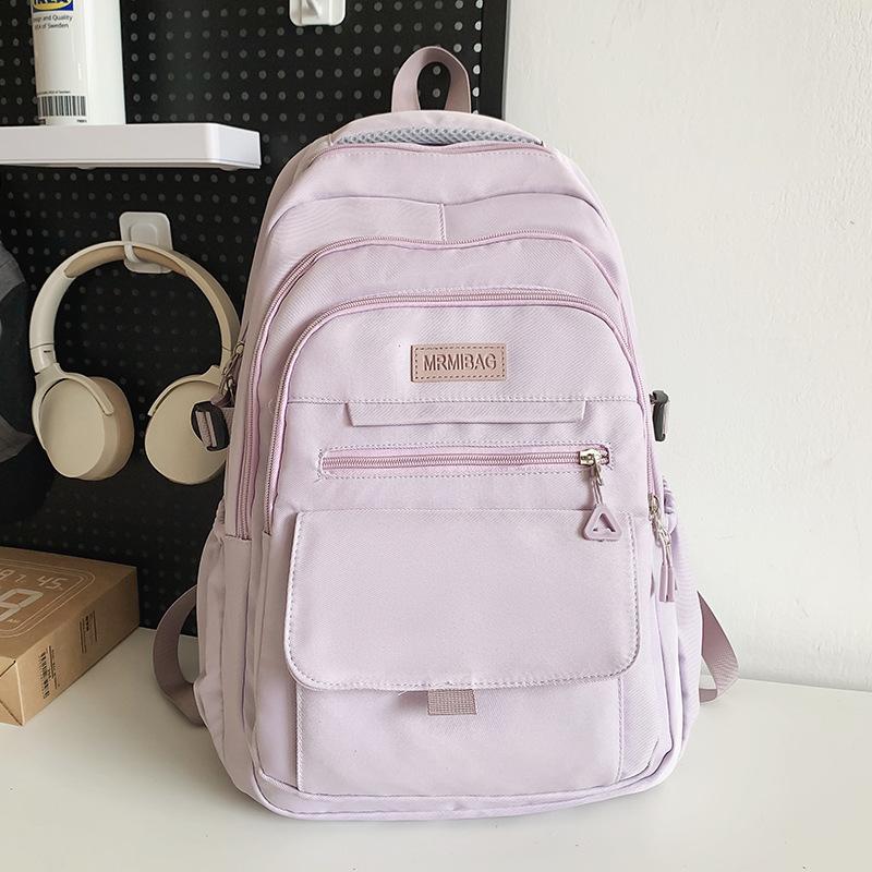 School Bag Elementary School Girl College Student Burgundy Backpack Male Junior High School Student High School Student Backpack