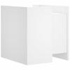 Vidaxl Bedside Table, White, 45X50X50 Cm, Wood-Based Material