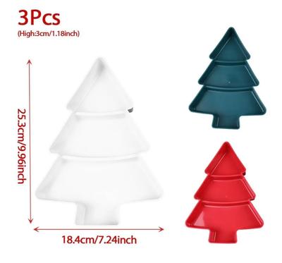 Creative Fruit Plate Home Creative Snack Plate Plastic Candy Dish 3pc