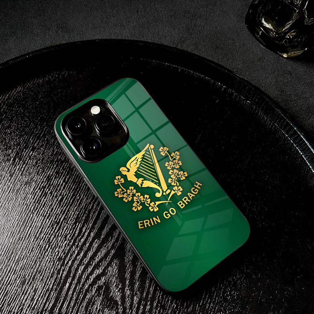 

Erin Go Bragh Phone Case Tempered Glass For IPhone 17 16 13 14 12 15 11 Pro Max Plus Mini X XR SE2020 Coque iPhone 16