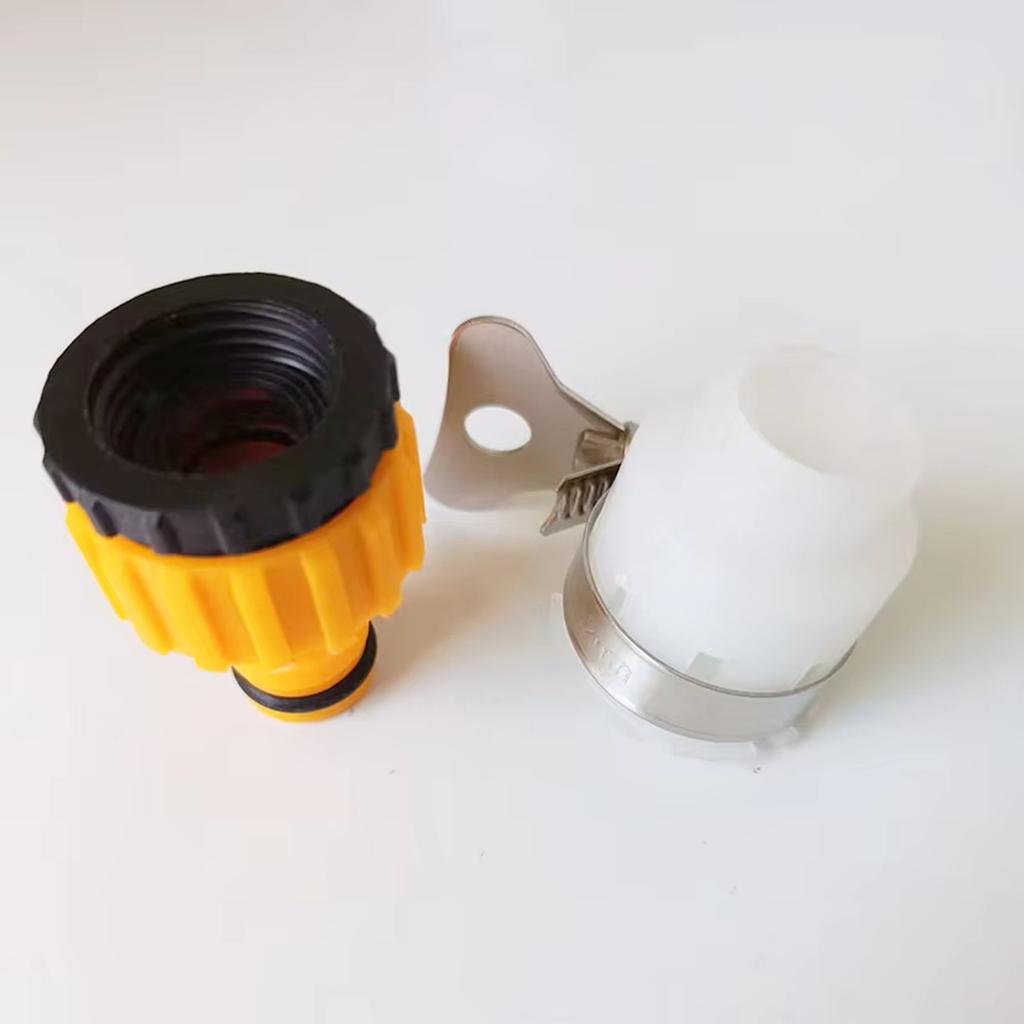 Conector Rápido para Mangueira 3/4" e 6 Pontos Adaptador de Torneira de Água de Plástico para Lavagem de Carro