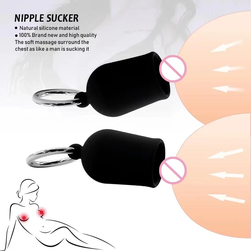New 2PCS Nipple Sucker Breast Massage Dual Suction Cup Nipple Clamp Female Breast Enlarger Pump Sex Toys for Women Adult Games
