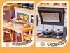 DIY Miniature Cabin Building Blocks Scene Model Educational Toy Gift