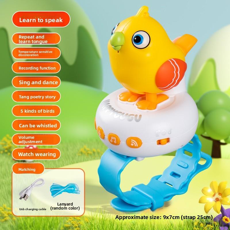 

Childrens Talking Bird Educational Toy With Colorchanging Led For Early Learning And Development Yellow