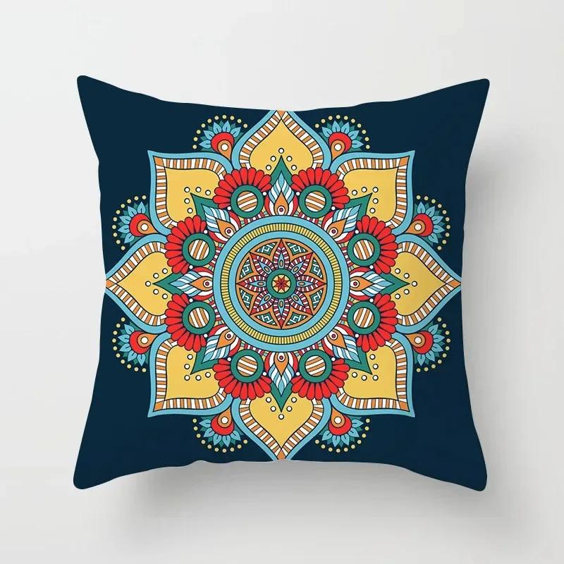 Bohemian Pillowcase Ethnic Floral Geometric Complex Texture Pillowcase Mandala Cushion Cover Sofa Living Room Home Decor