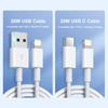 PD 20W Schnellladekabel für Apple iPhone 14 13 12 11 Pro Max Plus Mini USB C 1M 2M Datenkabel Schnellladetelefonzubehör