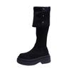 Fan Jieya boots boots women's autumn 2025 new Internet celebrity thin versatile retro thick-soled foreign thin boots