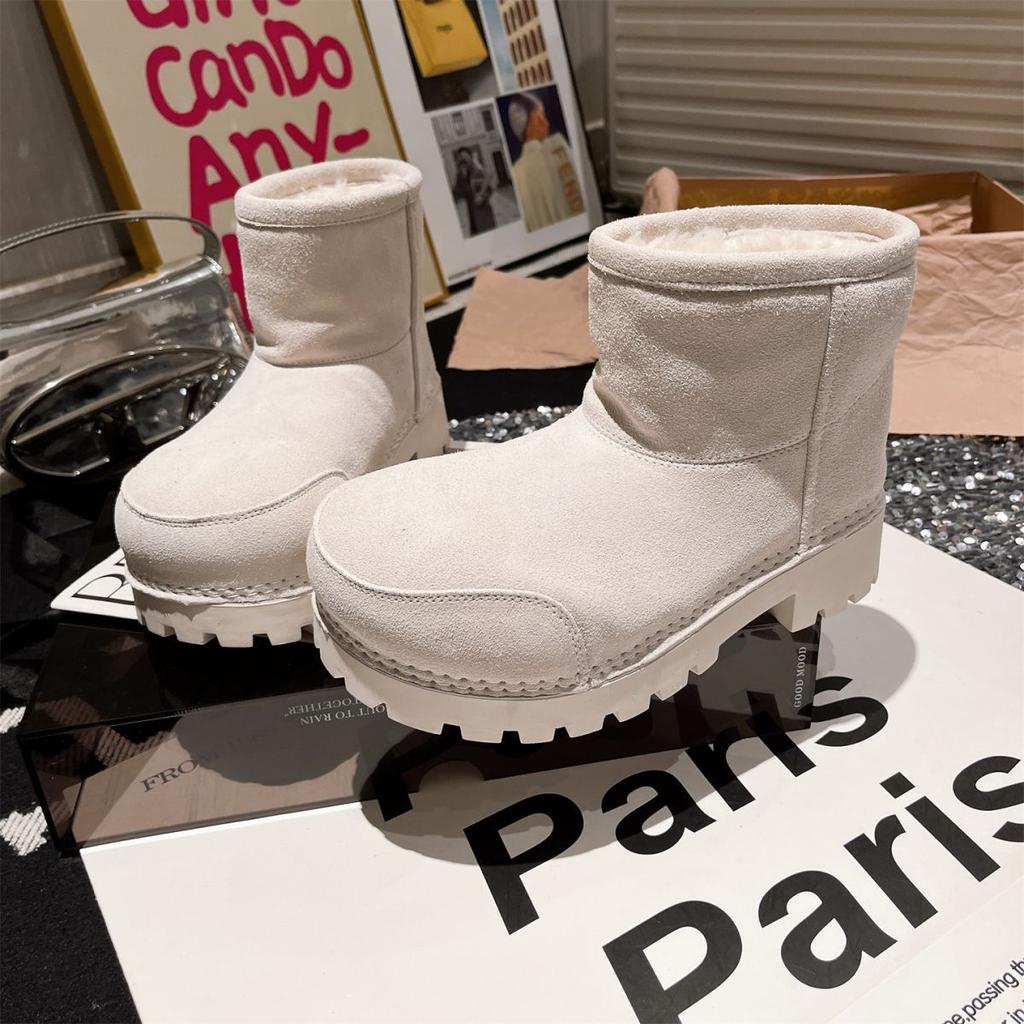 Women's Thick-soled Winter Lightweight Warm Cold Padded Snow Boots Non-slip Wear-resistant Casual Sneakers Cotton Boots