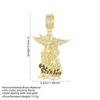 Cross Bestseller: Retro Sweater Chain with 18K Gold Plated Angel Warrior Pendant, Long Necklace.
