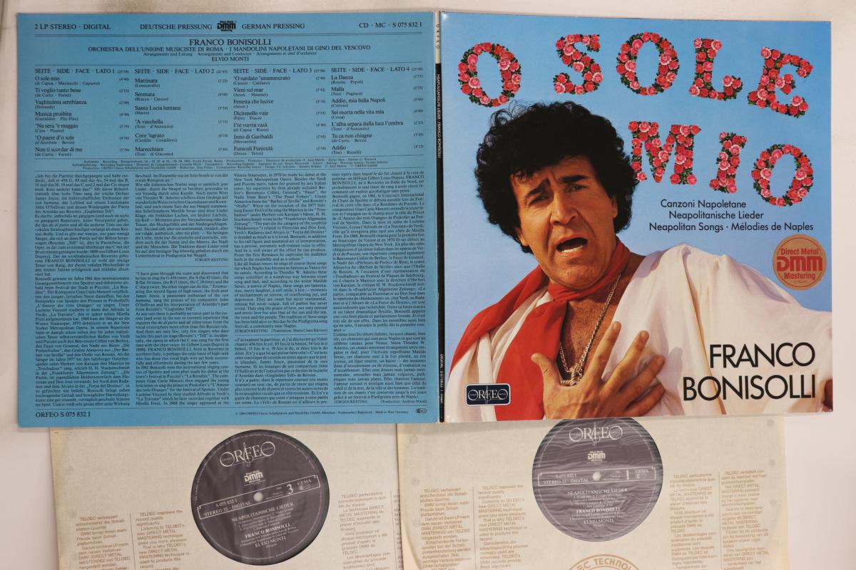 

LP Record FRANCO BONISOLLI - Co Sole Mio / Canzoni Napoletane S0758321 ORFEO Germany Classical Used