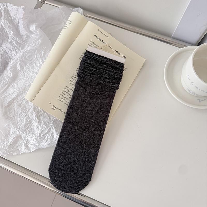 

Spring and Summer Lightweight Children s Solid Color Versatile Long Tube Socks with Diamond Grid Mesh Open Hole Breathable Layered Socks 1 pair