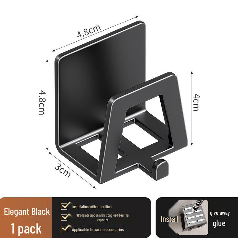 Gunmetal Gray No-Drill Sink Sponge & Pot Lid Storage Rack
