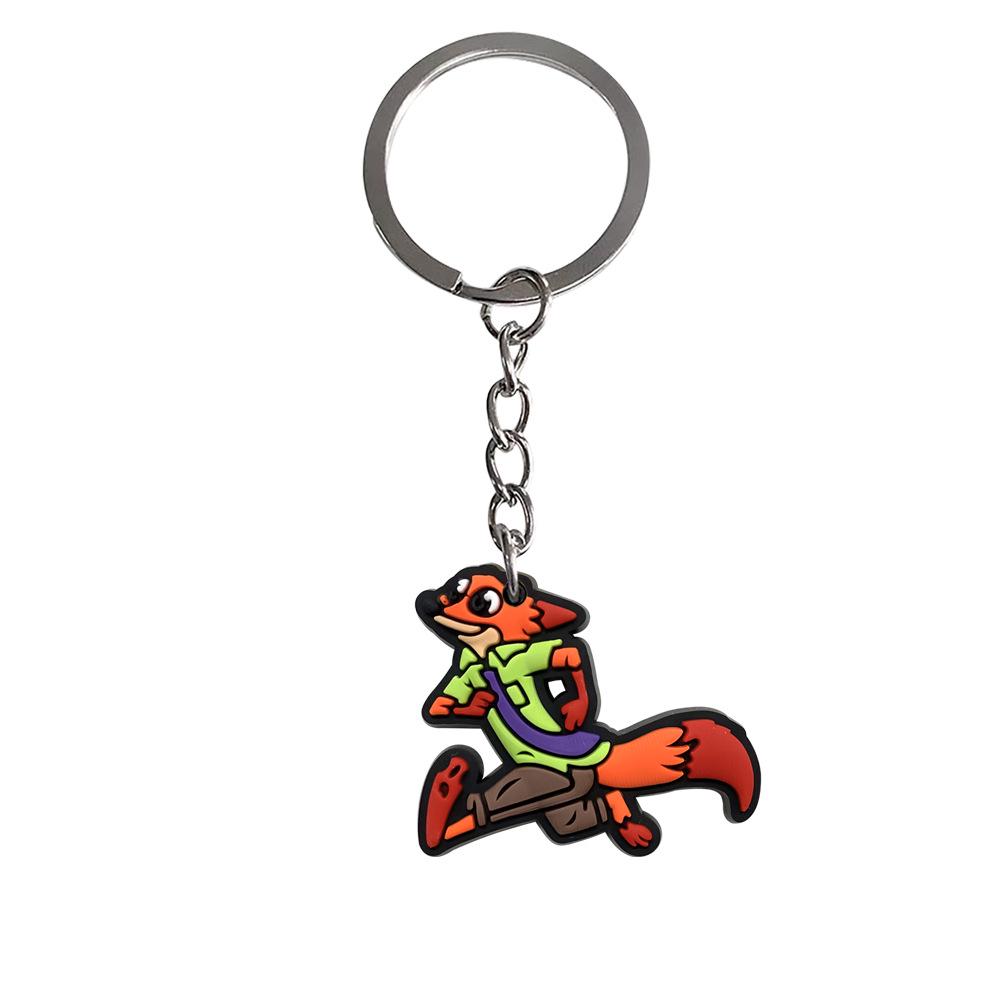 Zootopia Backpack Charm: Soft PVC Keychain Ornament