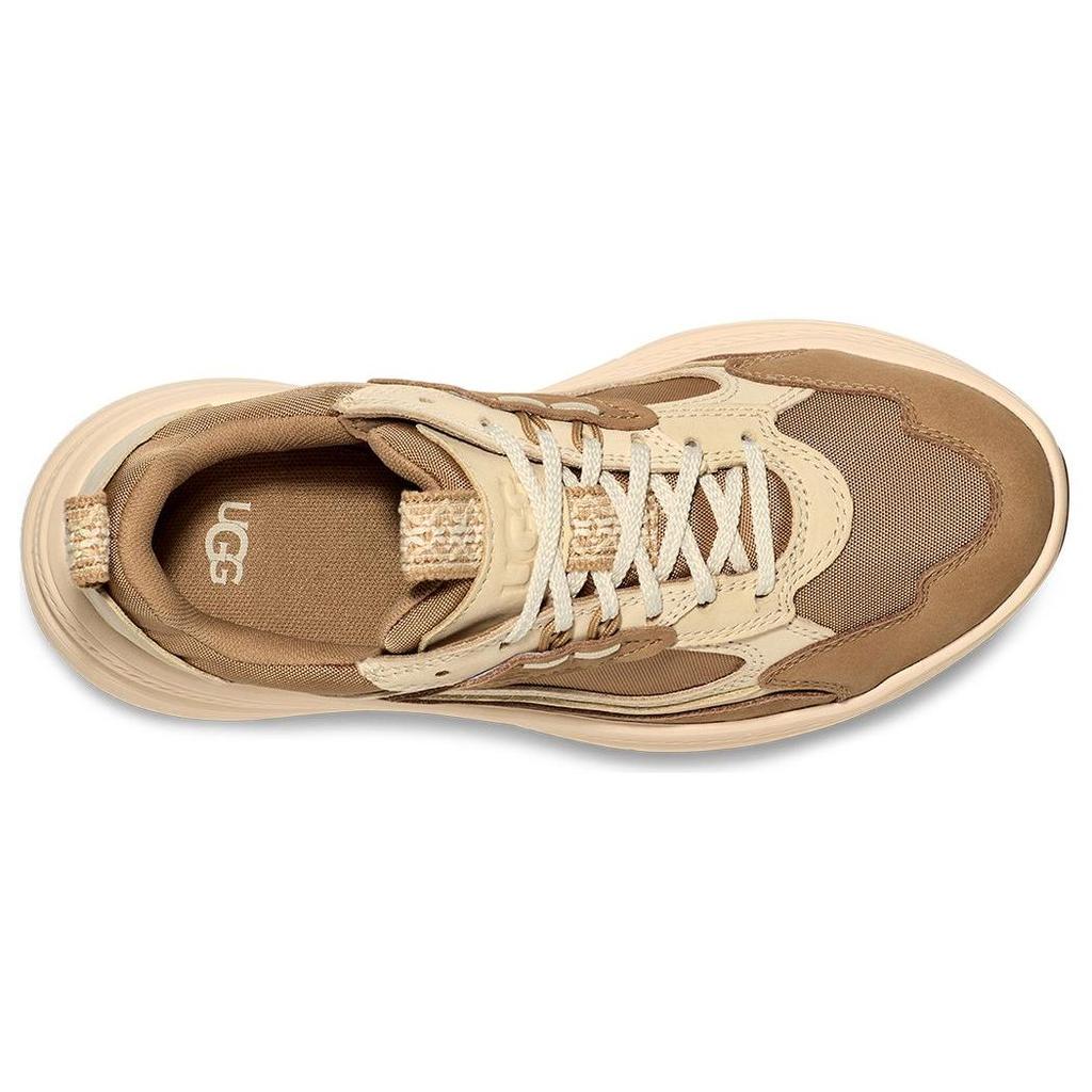 UGG Leather Lightweight Comfortable Low-Top Casual Shoes Women Sneakers Sand 1137651-SAN