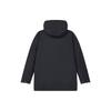 Fila Solid Color Zip-Up Hooded Reversible Long Sleeve Cotton Jacket Men Jackets Black F11M412701F-BK