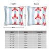 Flat Coastal Seafood Themed Pillow Cover  Custom Cushion Cover Retro Trendy Pillow Case For Sofa Home Decor