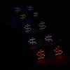 USB nabíjecí LED osvětlení Brýle 4 Barvy 10 Vzorů Svítící Brýle Pro Halloween Bar KTV