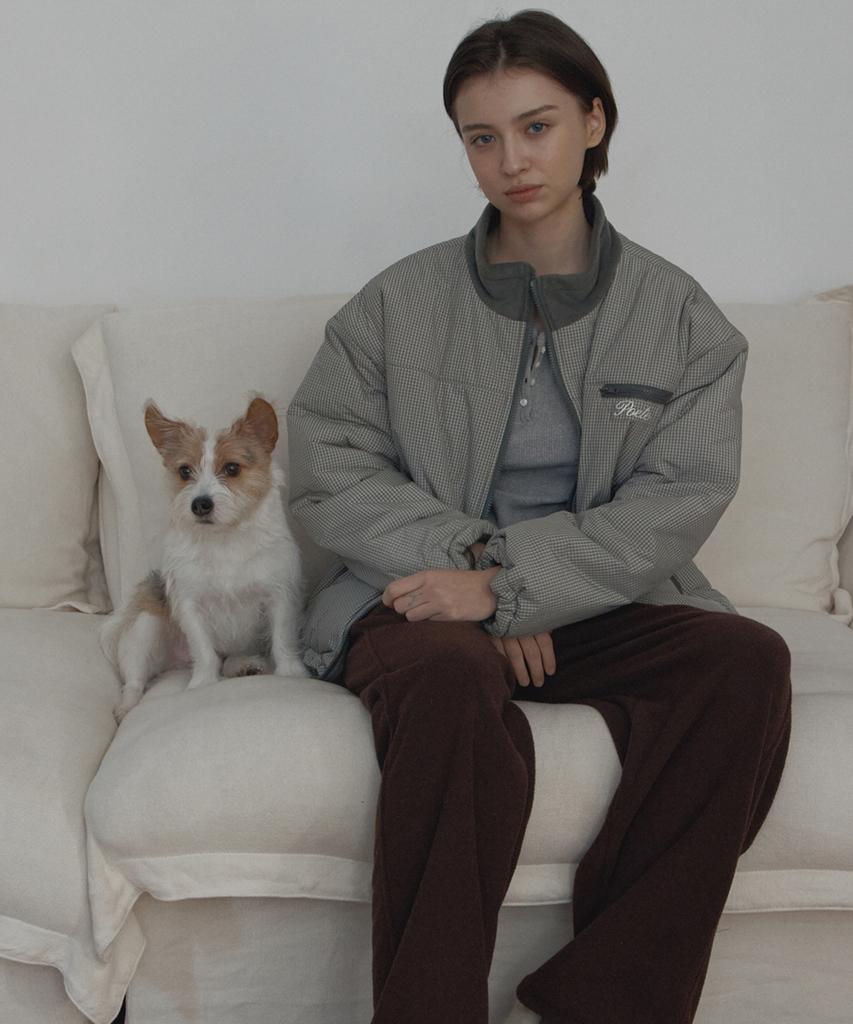 Poeteuseoul (Terry)Fleece Jogeer Pants_Brown