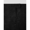 Anggae Velvet Satin Long Skirt Black