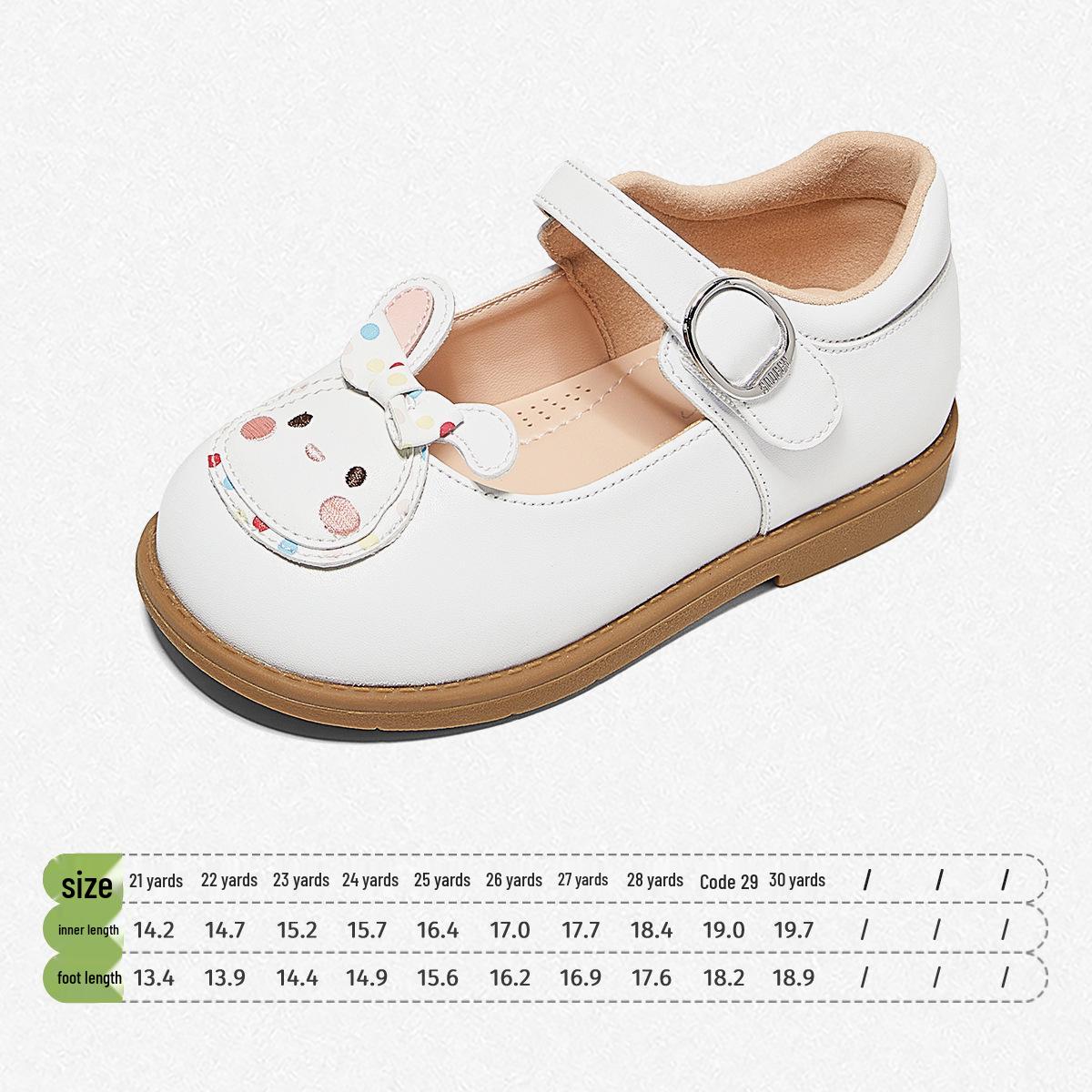 

Snuffy 2026 Spring Girls Leather Shoes - Non-slip, Soft Sole, Princess Cartoon Design 25