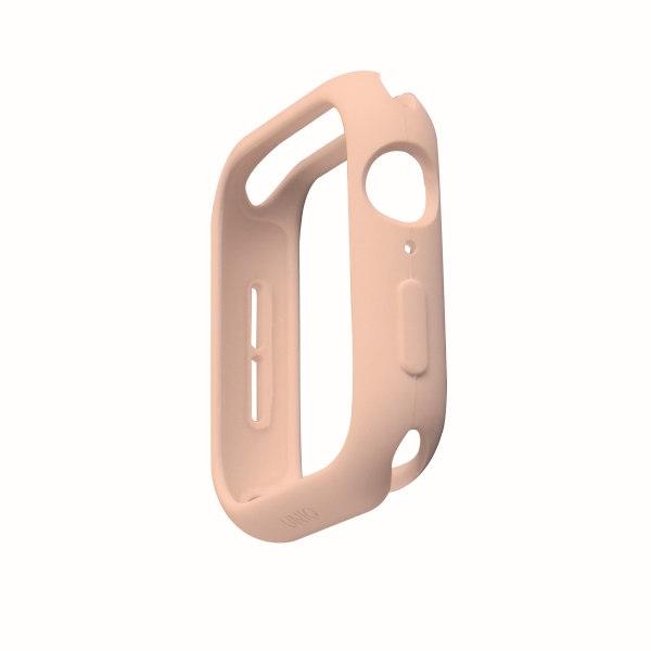 Etui do Apple Watch Series 4 UNIQ Lino Różowy