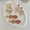 SHIXIN 3 Styles New Fashion Irregular Acrylic Pendant Earrings for Women Vintage Geometric Coral Drop Earrings Party Jewelry