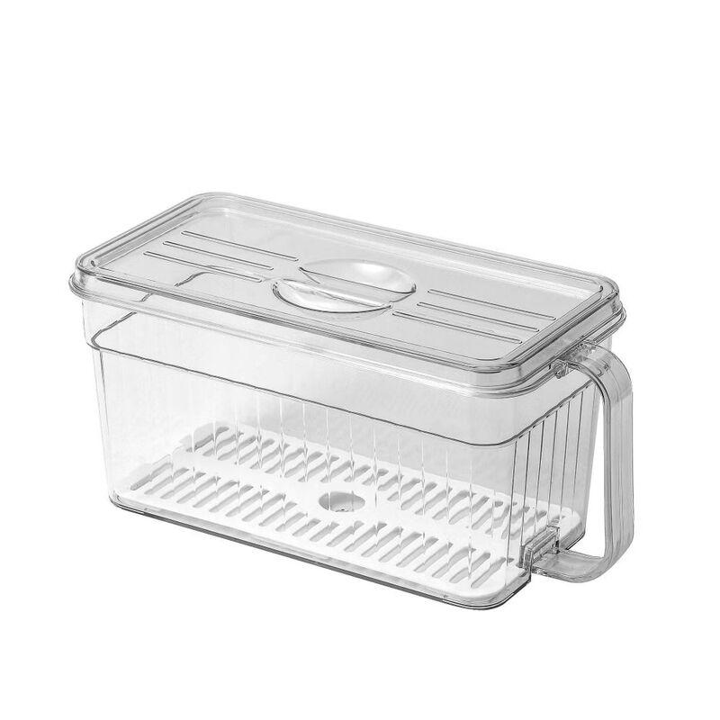 ZISIZ Refrigerator Drainer Storage Box, 2-Pack