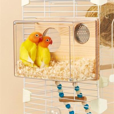KX4B Bird Nest Cage, Shelter Nest Parrots Cage Habitat Parrots Mating