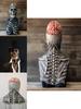 Maschera Biochimica Scheletro Spaventoso Per le Festività di Halloween Copertura Totale Testa in Silicone con Cappello