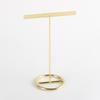 Metal Storage Rack Geometric Hook Earrings Necklace Golden Jewelry Display Stand Desktop Storage Container Home Decoration