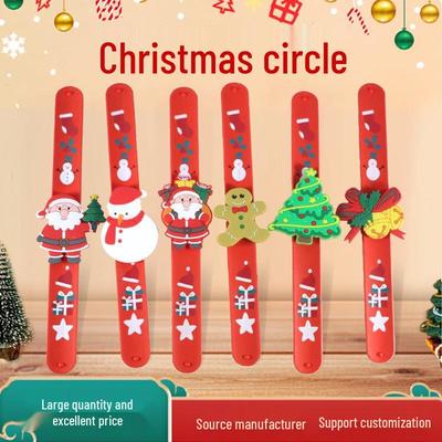 Children's Christmas Snap Bracelet – Holiday Themed Party Toy