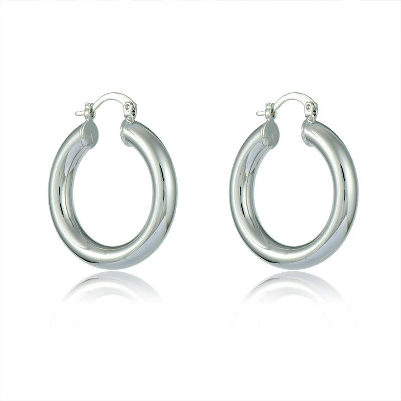 Wind Element Rings Earrings Smooth Metalized Gold Color Versatile Temperament New Arrival Female Earrings Round Ins EarringsTrendy Finger Ring