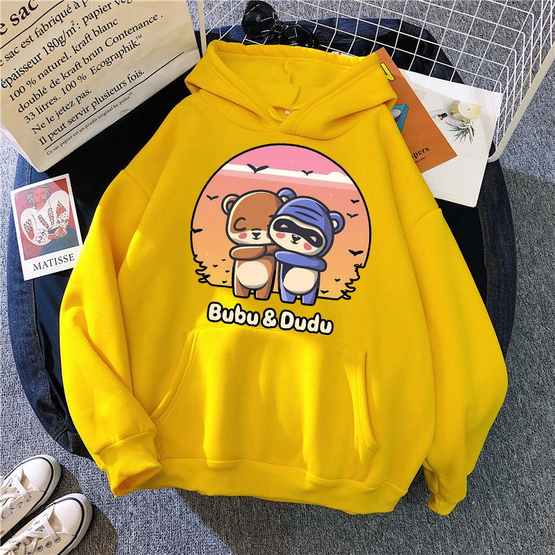 2024 Damen Herren Gothic Streetwear Kawaii Vintage Cartoon Sweatshirts Lustige Grafik Kapuzenpullover Bubu Dudu Y2k Print Hoodies Kleidung