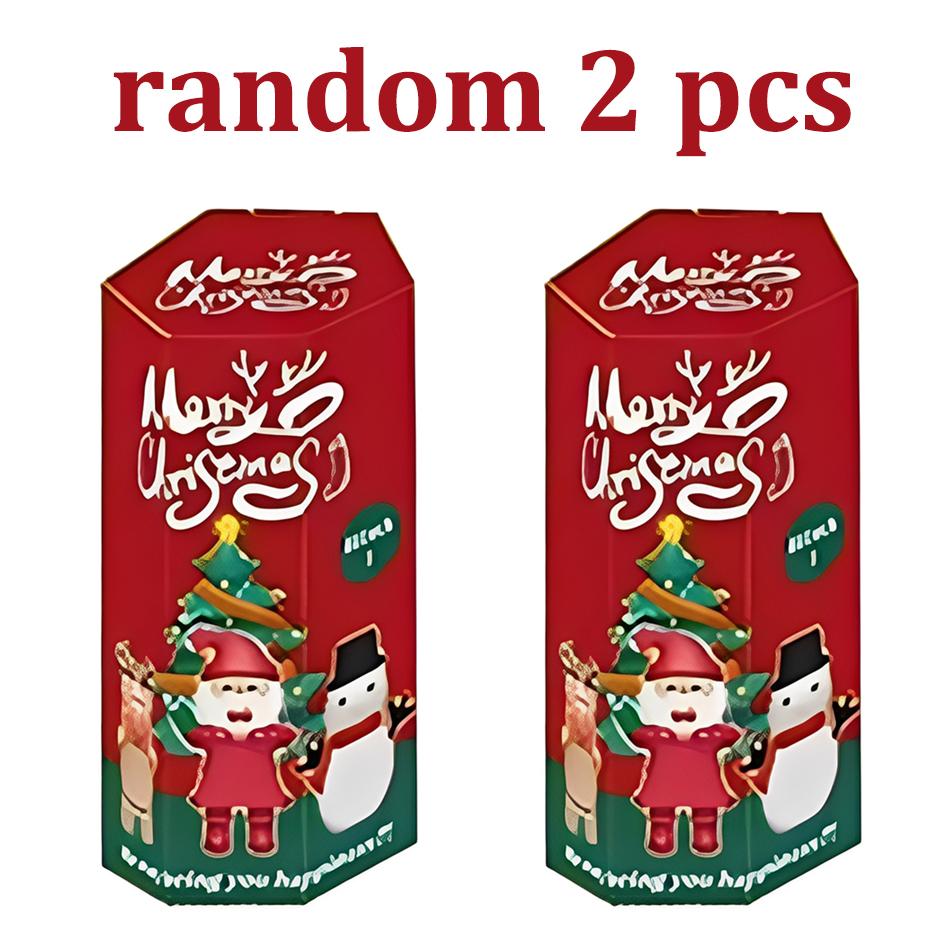 Mini Santa Claus Party Slepá krabička Série Vánoční panenka Ručně vyráběná Slepá krabička PVC Model Dekorace na mobilní telefon Vánoční dárky