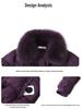 2025 Winter Fashion Short Down Jacket with Large Fur Collar for Stylish Moms & Elderly Women