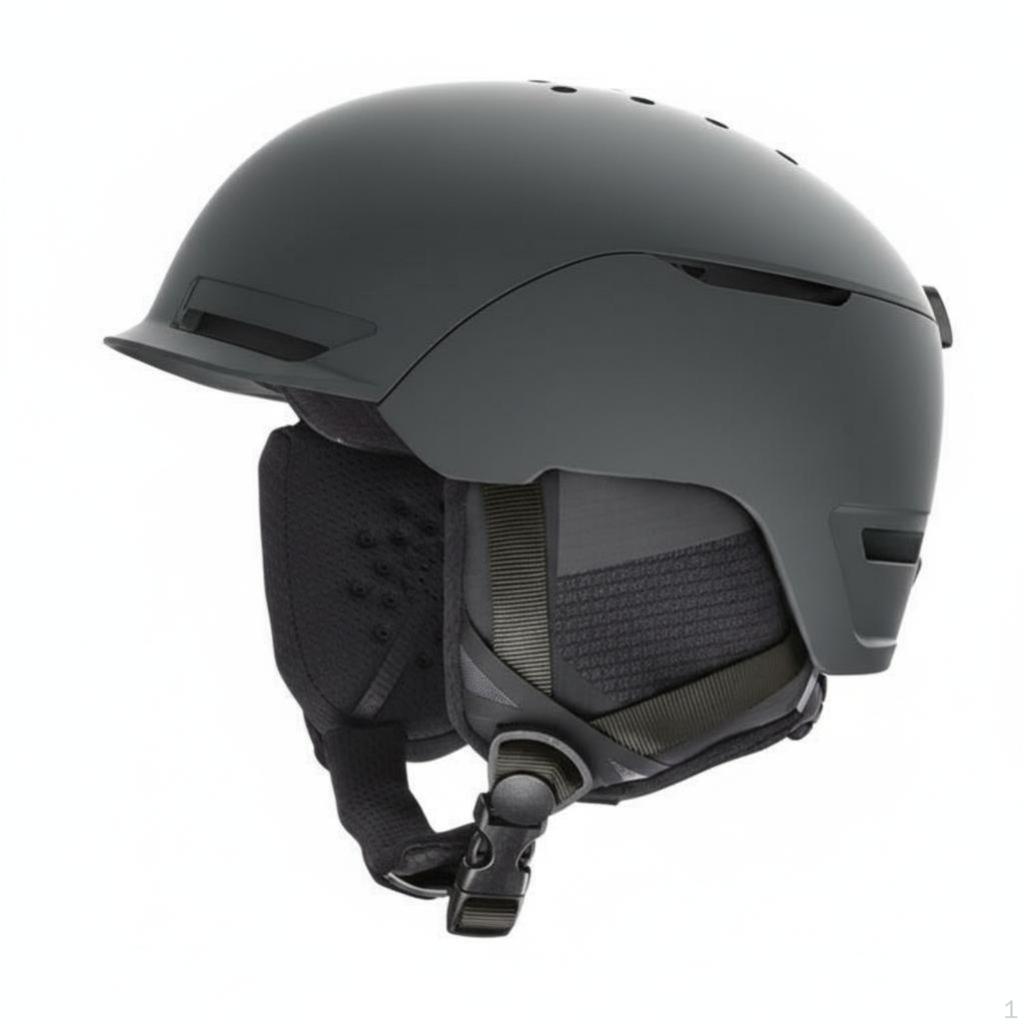 Ski Helmet, Adult Lightweight Protection, Adjustable, Versatile, Black S White