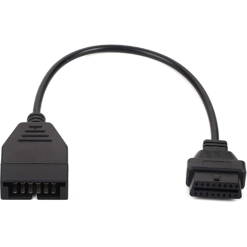 OBD1 to OBD2 GM Adapter, OBD2 to OBD1 GM Adapter, OBD1 12 Pins to OBD2 16 Pins, OBD 1 Scanner Cable Code Reader Diagnostic Tool Cable Connector