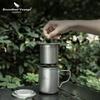 Boundless Voyage Titanium Mug Outdoor Camping Single Direct Flame with Tea Folding Titanium Outdoor Solo Camping with Storage Bag - Mug, Compatible,