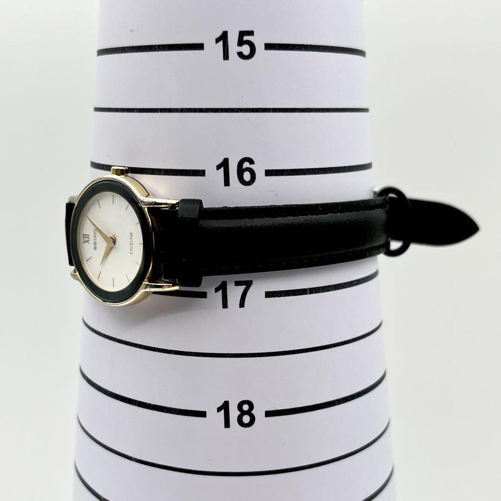 [USED] Working/Battery SEIKO Exceline Round Face Quartz Wristwatch