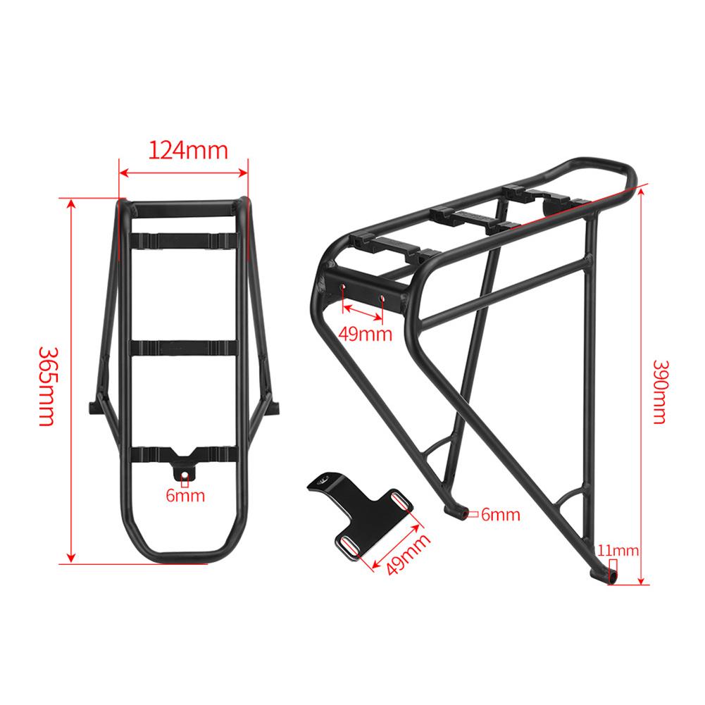 E-Bike Rear Carrier Rack For Giant FastRoad E+ EX Tempt E+ EX Liv Vall E+ EX TalonE+ EX With Taillight Mount Bracket