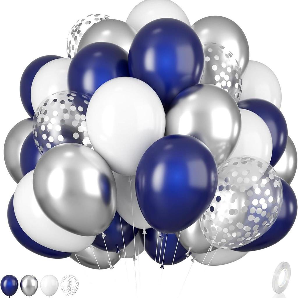 30-Piece Matte Balloon Set for Birthdays and Weddings, Vacuum-Packable