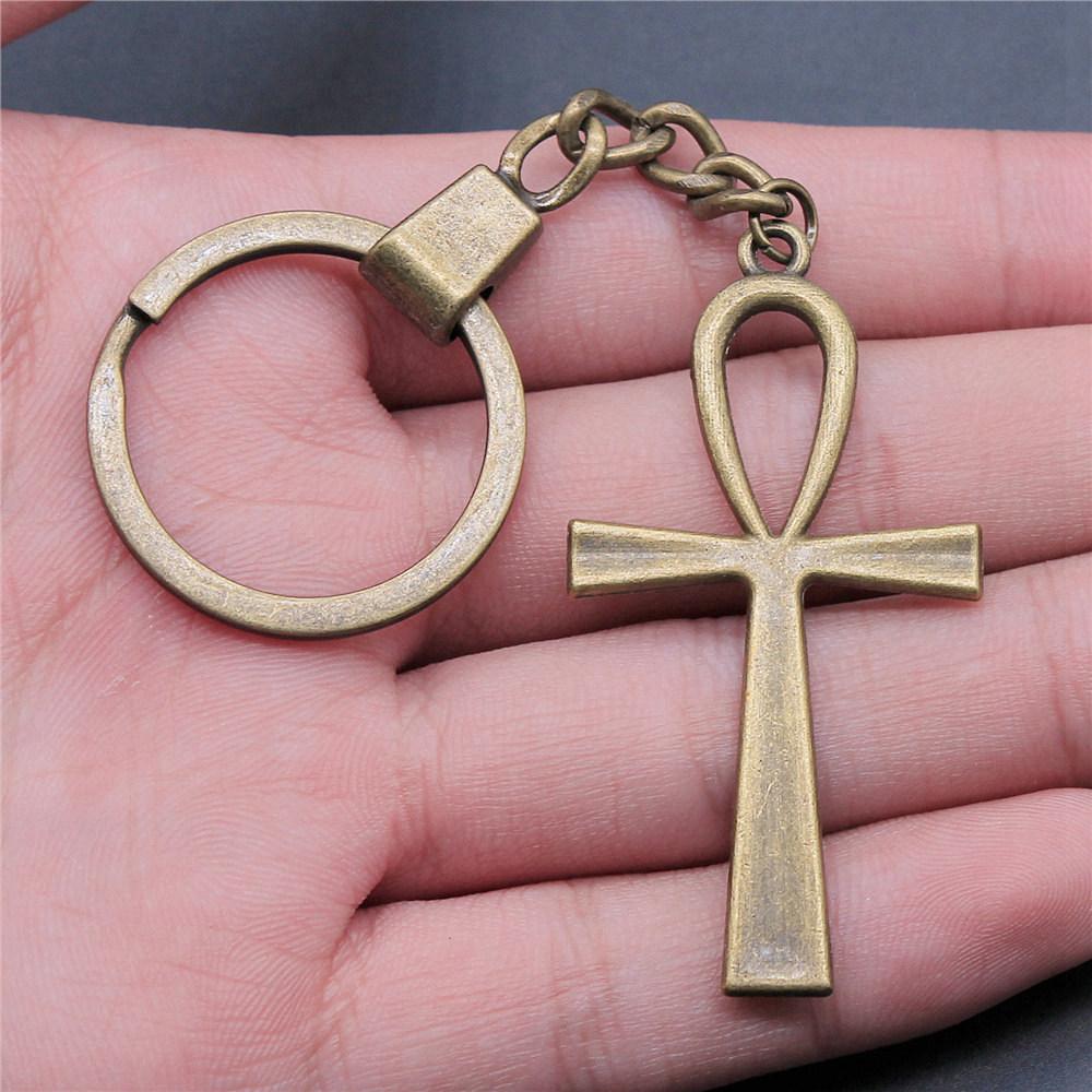 30mm Keychains Bat Cross Skull Vintage Jewelry Supplies QY006