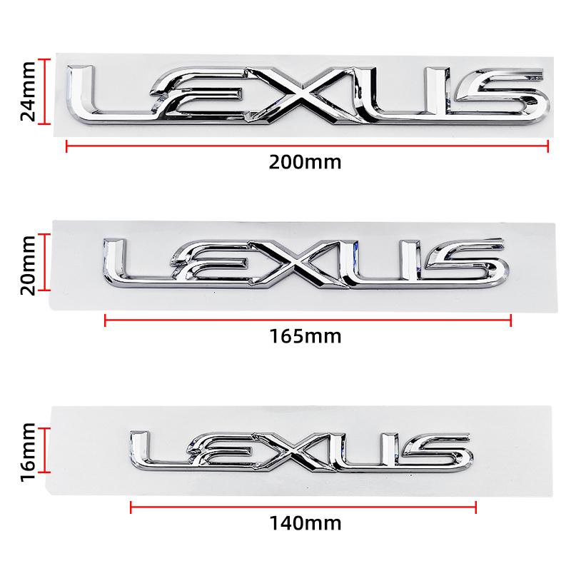 3D Car trunk letter sticker Accessory For Lexus F SPORT GX460 Ct200h IS250 ES 220D IS200 Fsport GS GX IS LS LX NX RX UX CT LC RC