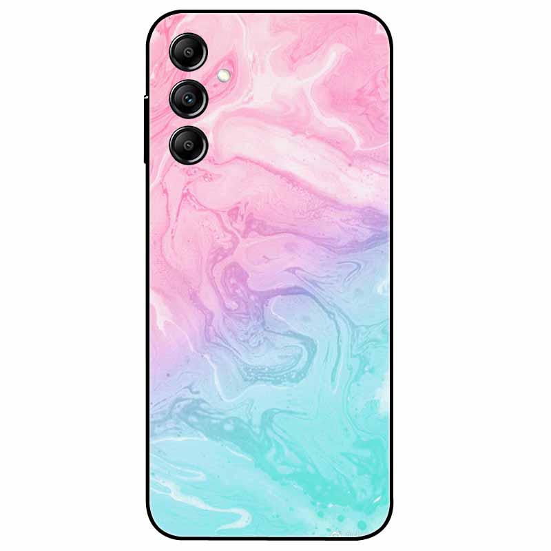 Hülle Für Samsung Galaxy A54 5G A34 A24 S23 Hülle Blume Marmor TPU Weiche Silikonhülle für GalaxyA54 A 34 Bemalte Handyhüllen