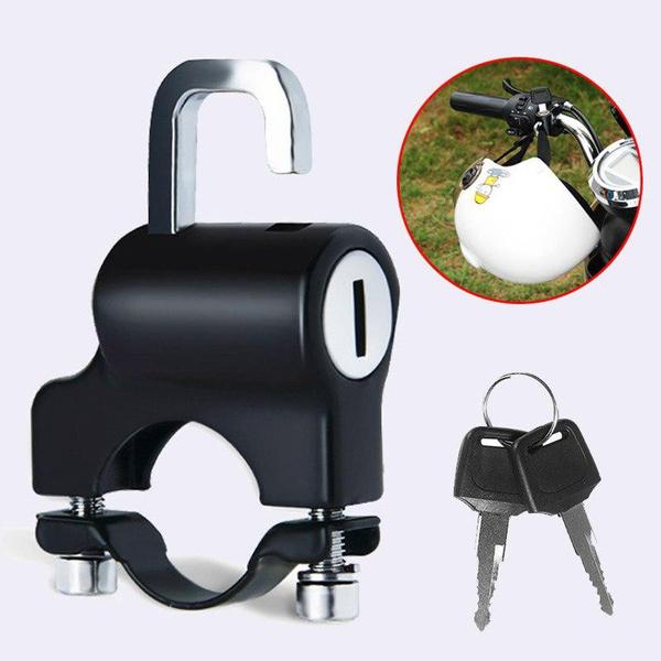 1PC Motorcycle Helmet Lock Universal Bicycles Anti-Theft Fixed Lock 22mm-26mm