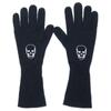 Used Lucien Pellat-finet (Lucien Pellat-finet) Skull Embroidery Silk X Cashmere Knit Gloves Gloves Black