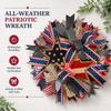 250th Anniversary Patriotic Wreath, 3D Eagle Commemorative Wreath, Patriotic Door Knob, Red, White and Blue Wreath