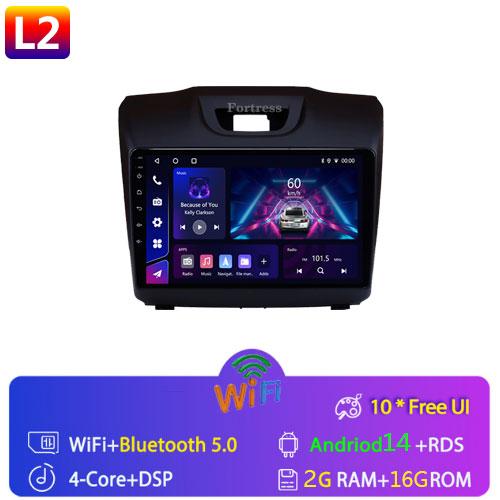 

2 Din Android 14 автомобильное радио для Chevrolet TrailBlazer 2 2012-2016 для Isuzu D-MAX 2 2012-2018 мультимедийный плеер беспроводной Carplay