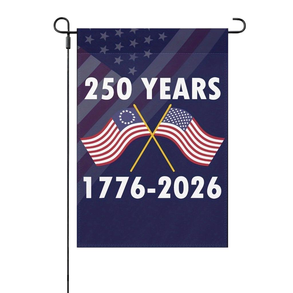 Garden Flag Commemorating The 0th Anniversary Of The Founding Of The United States, 0th Anniversary Banner, Double-sided House Flag For The Yard.
