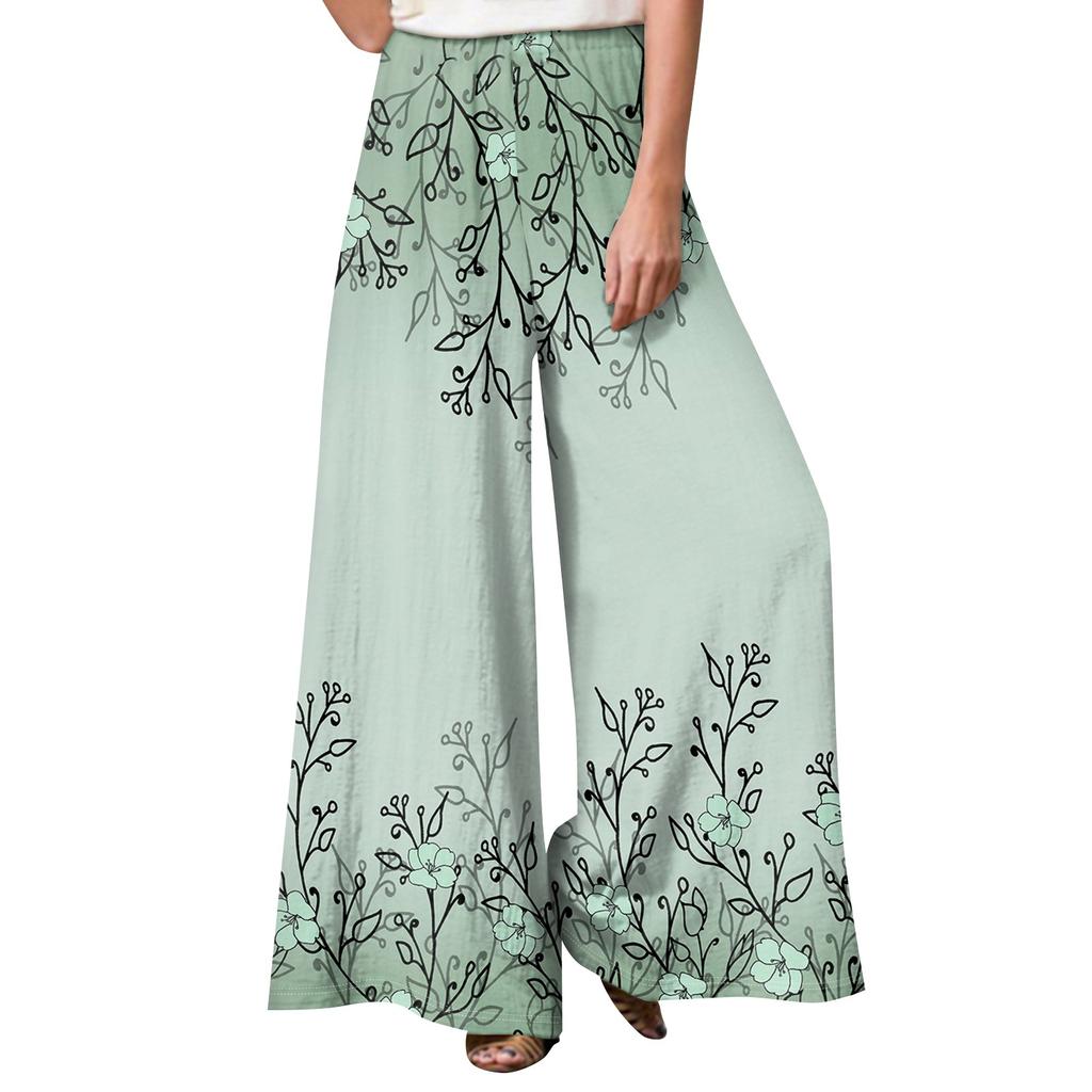 Women's Fashion Trend Printed Casual Loose Street Straight Leg Pants